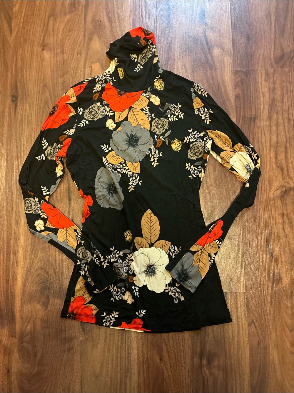 Smythe Floral Turtleneck